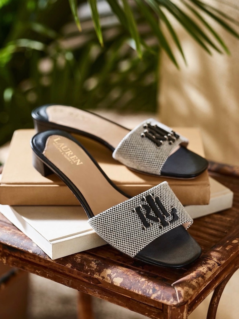 Lauren Ralph Lauren Women's Fay Logo Dress Sandals, Size 7.5, NEW in Box
